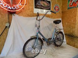 Vintage Worksman Folding Bike Camping/compact Commuter Bicycle Raleigh USA 70s