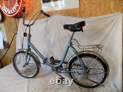 Vintage Worksman Folding Bike Camping/compact Commuter Bicycle Raleigh USA 70s