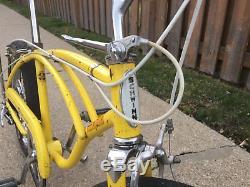 Vintage Yellow Schwinn Stingray 5 Speed Muscle Bike / Bicycle