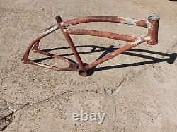 Vintage bicycle frame Cleveland Welding 3 Bar Or Other 20 rare Klunker Build
