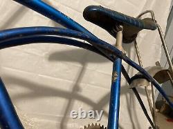 Vintage blue 1977 Schwinn stingray bicycle frame Chicago muscle bike? Retro Ray