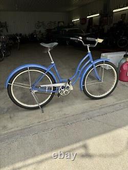 Vintage original SCHWINN SPITFIRE 1946-47 Blue Girls bicycle H44943 Pre-fire