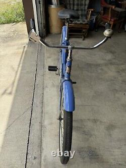 Vintage original SCHWINN SPITFIRE 1946-47 Blue Girls bicycle H44943 Pre-fire