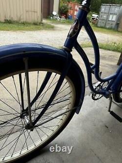 Vintage original SCHWINN SPITFIRE 1946-47 Blue Girls bicycle H44943 Pre-fire