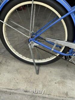 Vintage original SCHWINN SPITFIRE 1946-47 Blue Girls bicycle H44943 Pre-fire