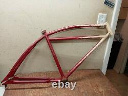 Vintage prewar Schwinn 26 mens Bicycle frame klunker cycleplane autocycle dx s2