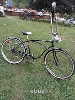 Vintage schwinn bicycle serial no EB15701 0n the drop off bar