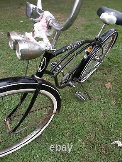 Vintage schwinn bicycle serial no EB15701 0n the drop off bar