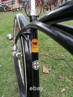 Vintage schwinn bicycle serial no EB15701 0n the drop off bar