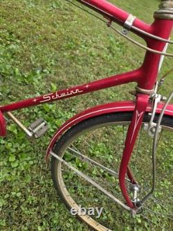 Vintage schwinn racer bicycle Bike 1969 Red Chicago