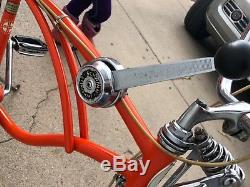 Vintage schwinn stingray orange krate 1968 bike 5 speed