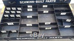 Vtg 1940's Schwinn Bicycles Dealer Parts Cabinet/Tool Box RARE Metal Box