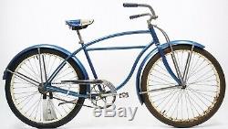 Vtg 1950's Schwinn BF Goodrich Balloon Tire Bicycle Straight Bar Klunker Ratrod