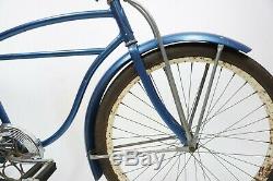 Vtg 1950's Schwinn BF Goodrich Balloon Tire Bicycle Straight Bar Klunker Ratrod