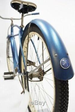 Vtg 1950's Schwinn BF Goodrich Balloon Tire Bicycle Straight Bar Klunker Ratrod