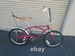 Vtg 1960's RARE Schwinn Sting-Ray 2 Speed Bendix VIOLET Original Slick Tire Bike