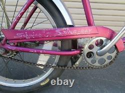 Vtg 1960's RARE Schwinn Sting-Ray 2 Speed Bendix VIOLET Original Slick Tire Bike