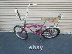 Vtg 1960's RARE Schwinn Sting-Ray 2 Speed Bendix VIOLET Original Slick Tire Bike