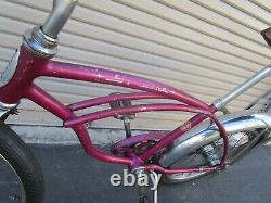 Vtg 1960's RARE Schwinn Sting-Ray 2 Speed Bendix VIOLET Original Slick Tire Bike