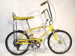 Vtg 1960s Yellow Schwinn Fastback Stingray With Reciept, Manual, Owner's ID Card