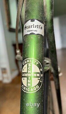 Vtg 1970s Schwinn Varsity 10 Speed Bicycle/Dark Green/Great Condition