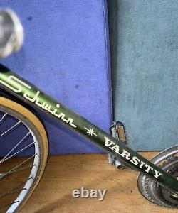 Vtg 1970s Schwinn Varsity 10 Speed Bicycle/Dark Green/Great Condition