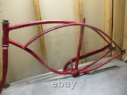 Vtg 1973 Schwinn Typhoon Middleweight Cantilever Red Frame, Fork and Chainguard