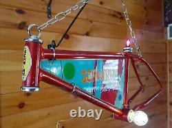 Vtg 1980s Schwinn Bike Folk Art Dealer Sales & Service Lighted Sign Memphis Pop