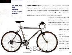 Vtg 1987 Schwinn High Sierra 20 4130 CrMo 18-Speed Mtn Bike Black Chrome MINTY