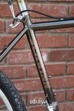 Vtg 80's Schwinn High Sierra Men's Dark Chrome Mountain Bike Bicycle Nice 18