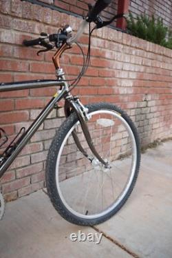 Vtg 80's Schwinn High Sierra Men's Dark Chrome Mountain Bike Bicycle Nice 18