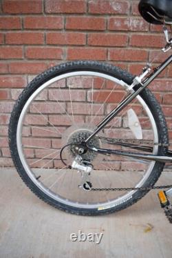 Vtg 80's Schwinn High Sierra Men's Dark Chrome Mountain Bike Bicycle Nice 18