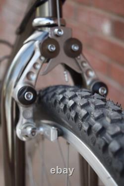 Vtg 80's Schwinn High Sierra Men's Dark Chrome Mountain Bike Bicycle Nice 18