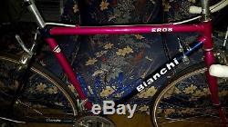 Vtg Bianchi Eros Road Bike 53cm Campione Del Mondo Cr-Mo Tange Italy Schwinn