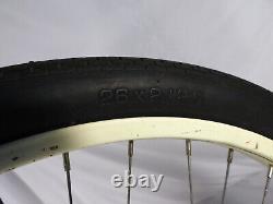 Vtg Original 1953 Schwinn Meteor Balloon Tire Bicycle Bike S-2 Rim WHEELS Tires