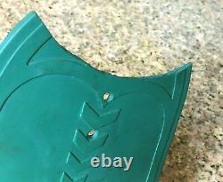 Vtg Original Antique Schwinn Bicycle Bike GREEN Mud Flap Mudguard with reflector