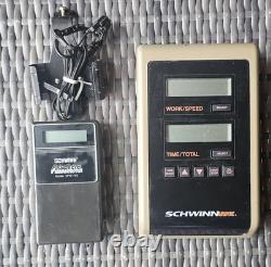 Vtg. Schwinn Airdyne Console Display withSchwinn PulseMeter, Mount & Ear Clip VG+