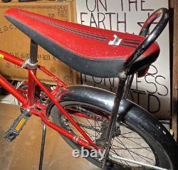 Vtg Schwinn Skipper Custom 20 Spring Fork Bananna Seat, 18 Coaster Brake, Red