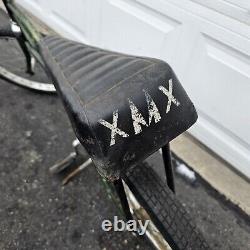 Vtg Schwinn Sting Ray Bicycle Green XMX Banana Seat Muscle Bike Pea Picker Retro