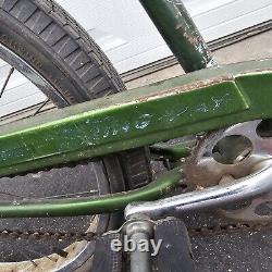 Vtg Schwinn Sting Ray Bicycle Green XMX Banana Seat Muscle Bike Pea Picker Retro