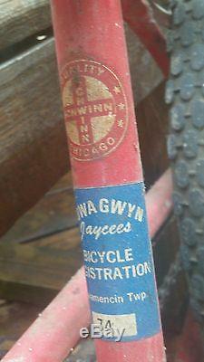 Vtg Schwinn Stingray Bike Bicycle All Original Unrestored