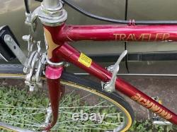 Vtg Schwinn Traveler Touring Road Bike 50cm CrMo 12 Speed Suntour 27